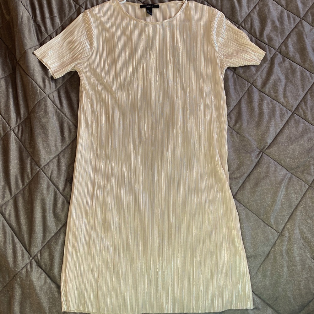 FOREVER 21 Silver and cream Dress